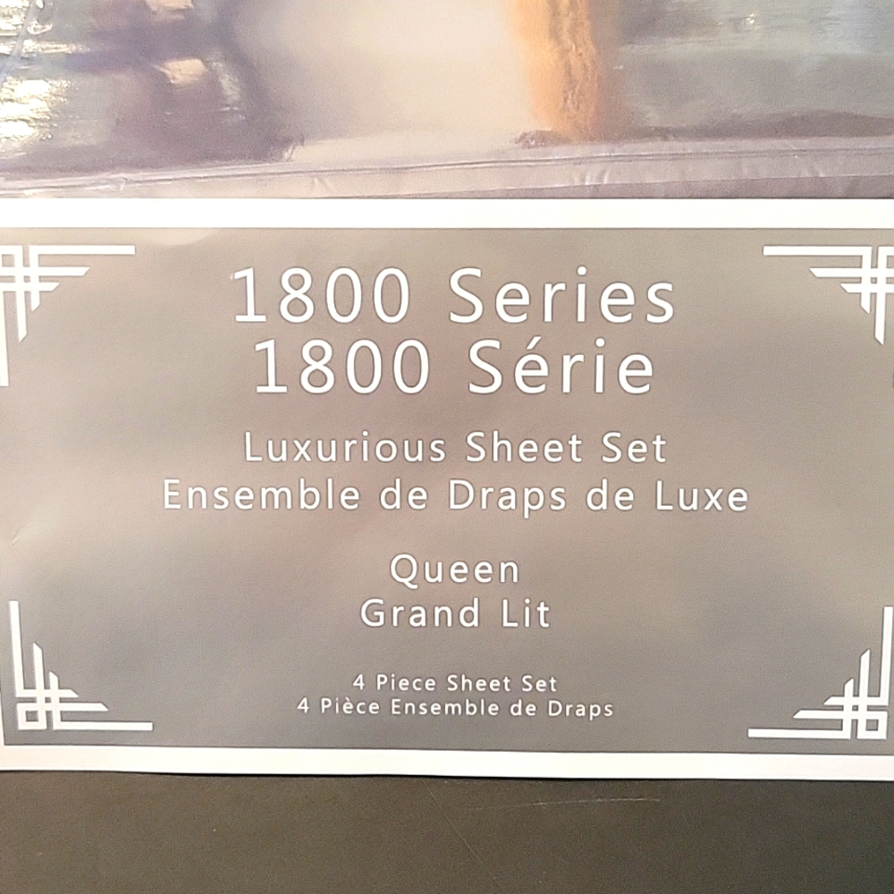 NEW Microfiber Sheet Set, Queen, Charcoal Grey